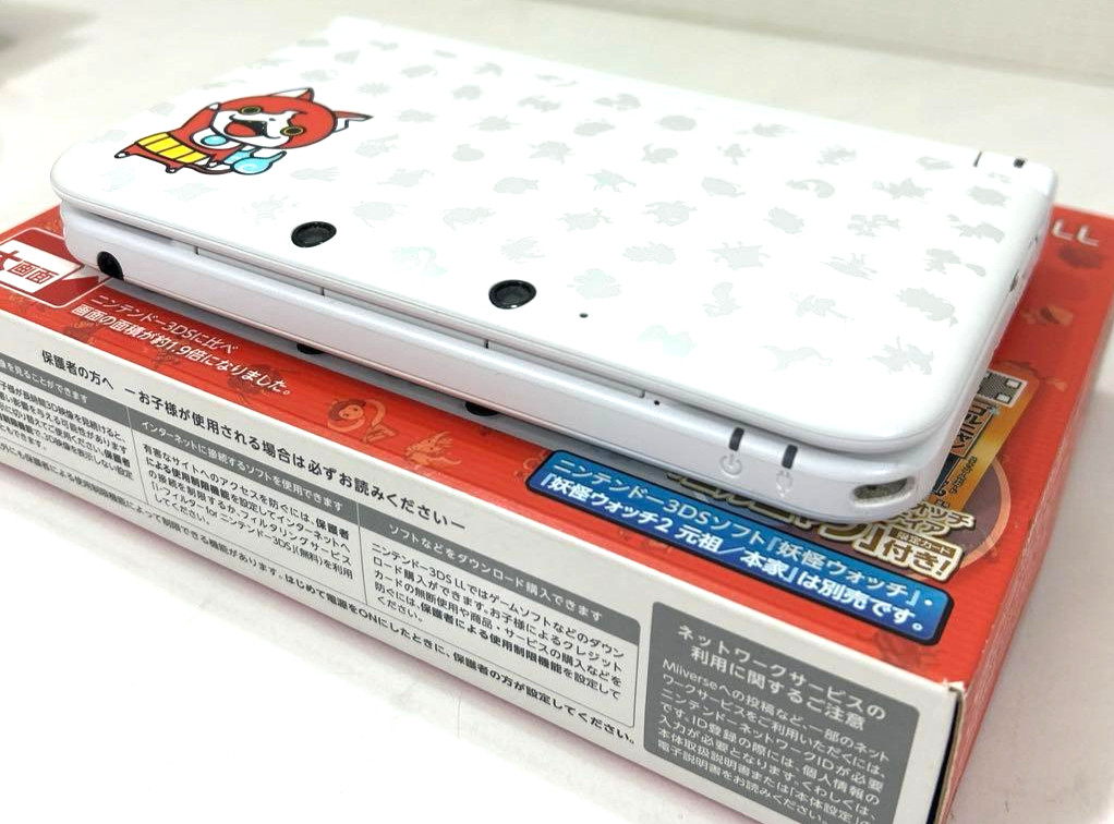 Nintendo 3DSLL Yo-kai Watch Jibanyan Pack Boxed Tested Working Japan