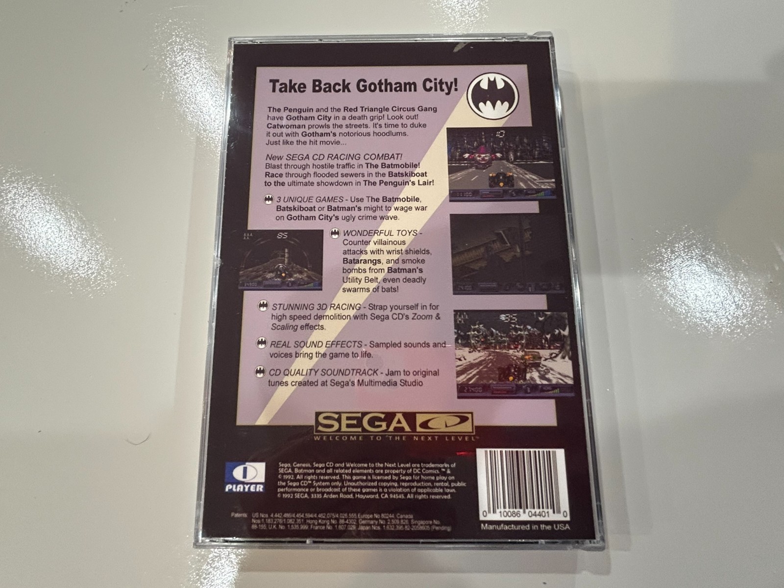 Batman Returns (Sega CD, 1993) CIB Complete w Manual + Artwork (Pls Read) N MINT