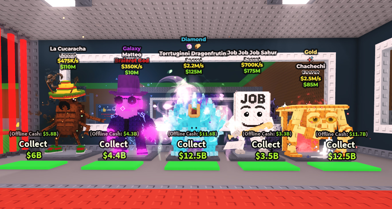 Roblox | Steal A Brainrot | Gold Diamond Rainbow Galaxy | Cheap – Fast – Safe ✅