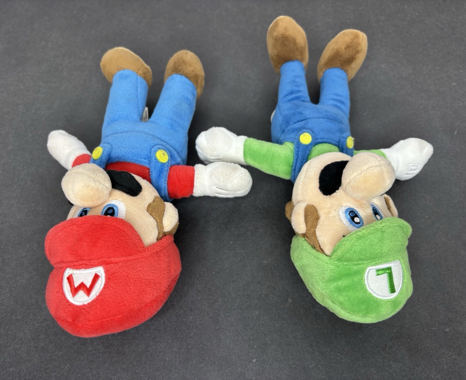 Nintendo Super Mario Bros Luigi Mario 9” Plush Doll Stuffed Toy 2010 Sanei