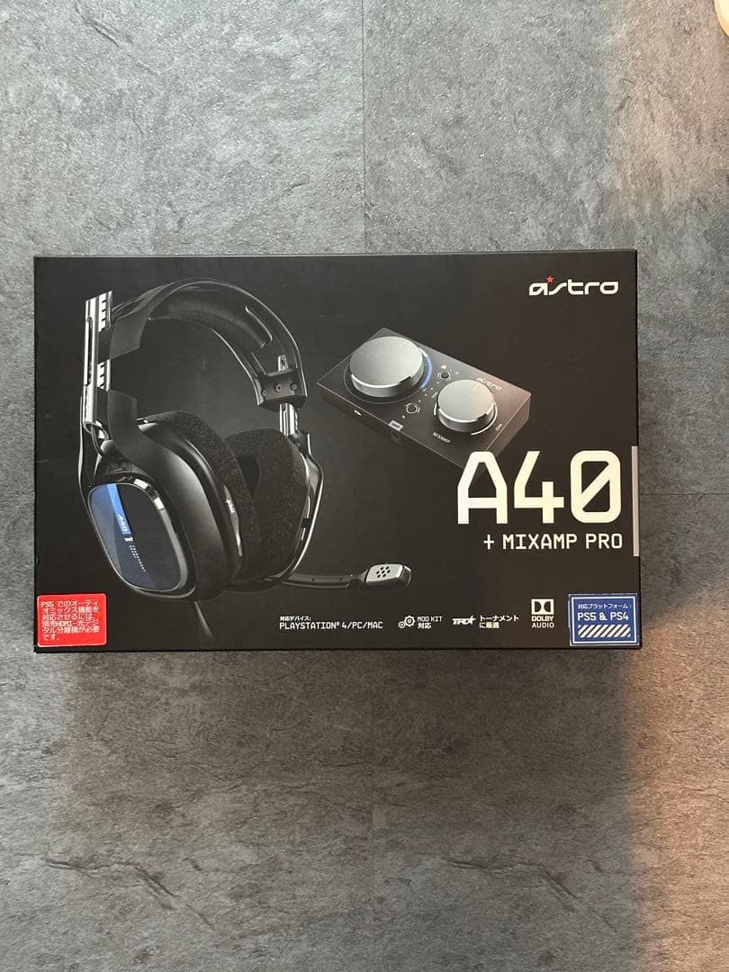 ASTRO A40 TR + Mixamp Pro Wired Gaming Headset PC/Mac/PS4 From Japan