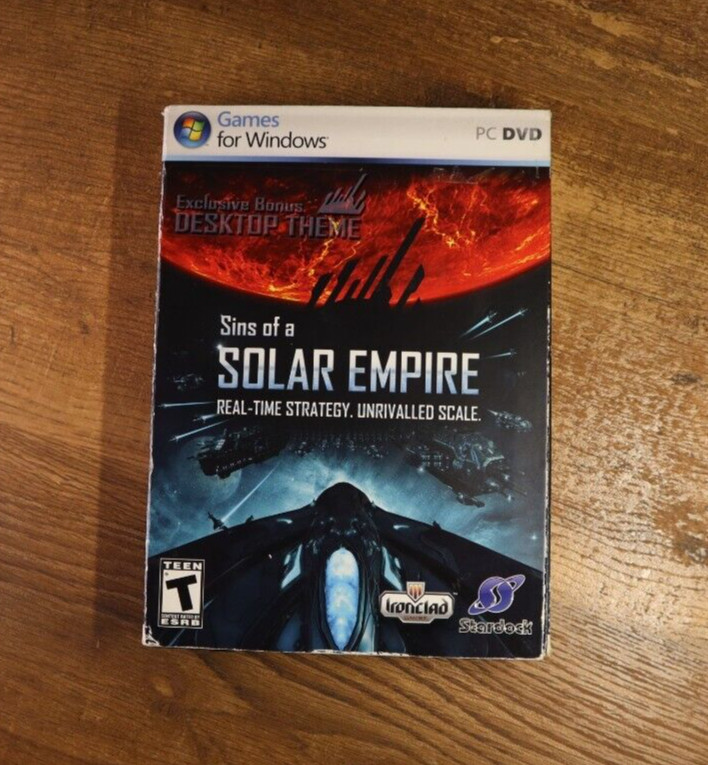 Sins of a Solar Empire (PC) COMPLETE WITH SLIPCOVER KEY Game of the Year Edition