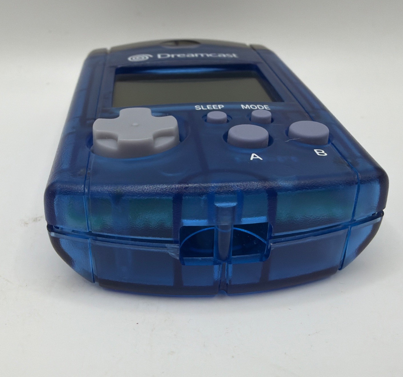 Sega Dreamcast Visual Memory Unit Aqua Blue VMU HKT-7000 Memory Card Tested Good