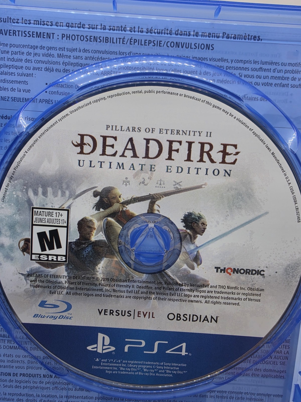 Pillars of Eternity 2 II: Deadfire (Sony PlayStation 4) Cib Complete Ps4