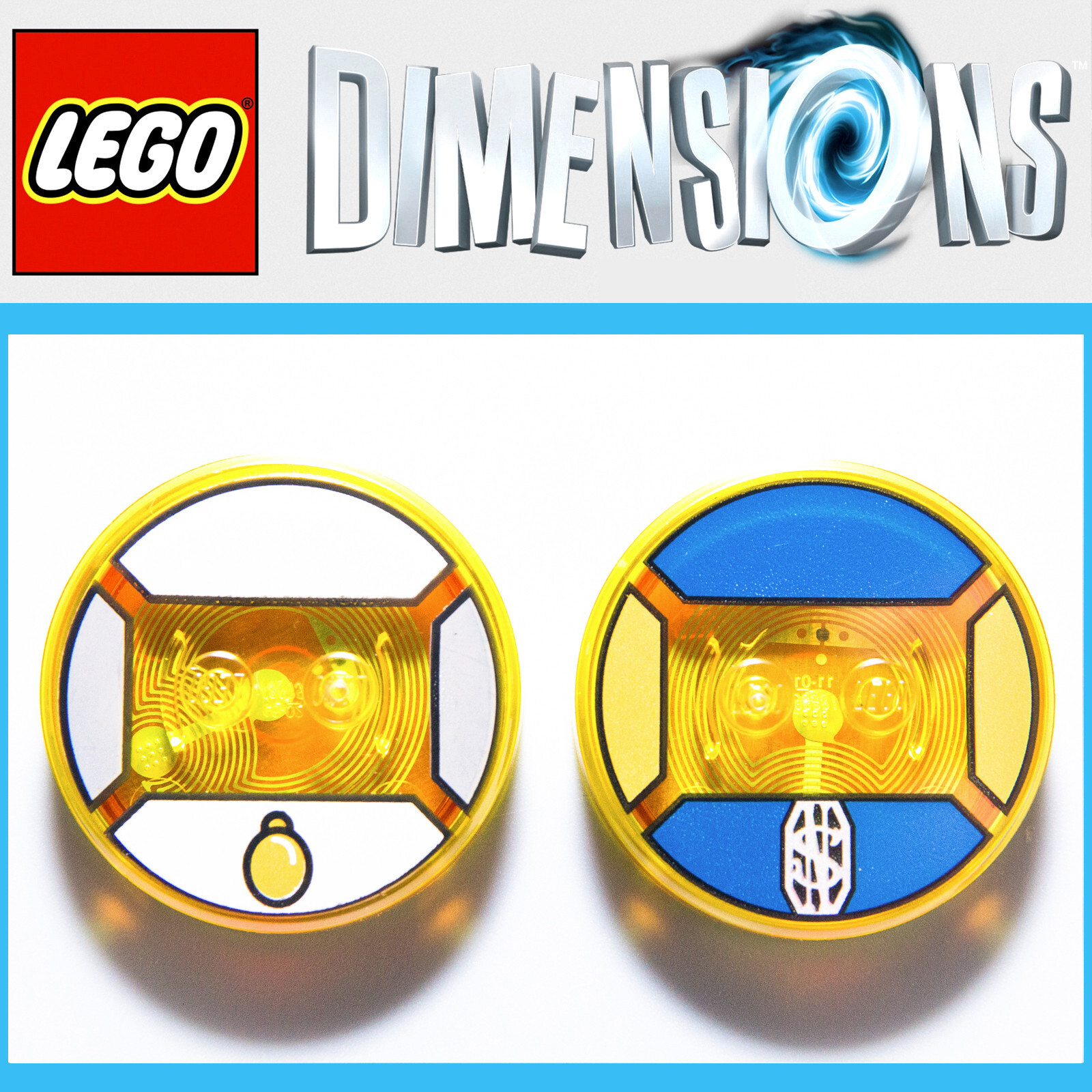 LEGO Dimensions Fantastic Beasts NEWT SCAMANDER & TINA GOLDSTEIN Game Tags Only