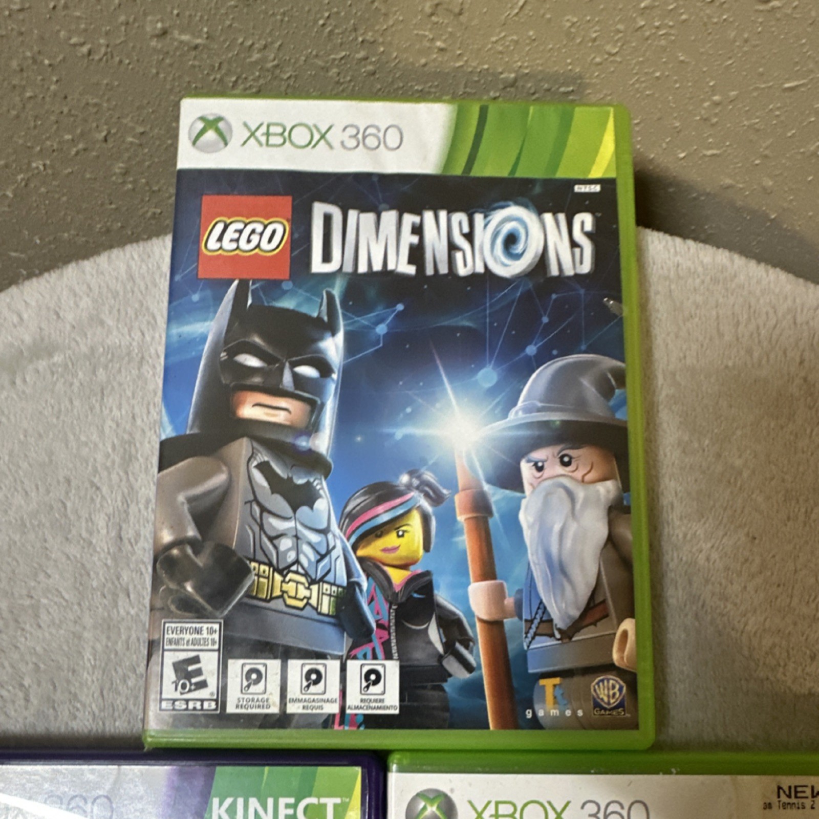 Xbox 360 5 lot Kinect adventures LEGO Dimensions BioShock Fable 2 mortal kombat
