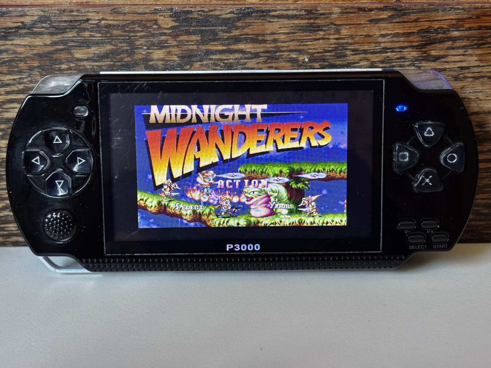 P3000 Handheld Game Console Black Platform Retro Gaming UNTESTED