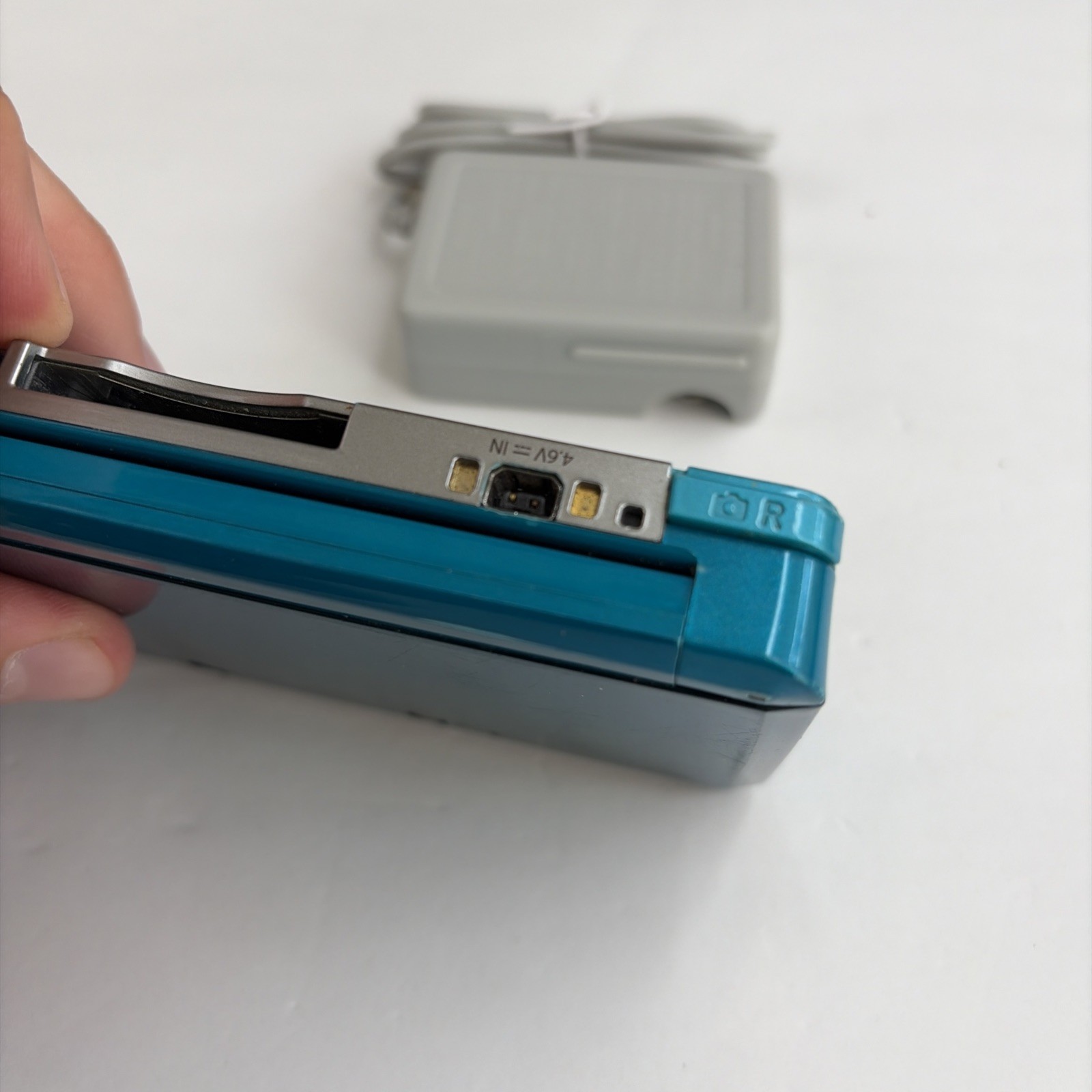 Nintendo 3DS System – Aqua Blue, Charger & Tested US Model