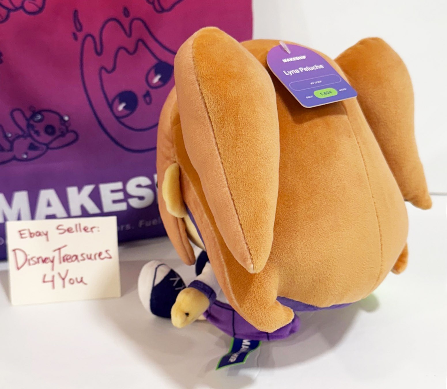 Makeship Plush LYNA PELUCHE YouTube Anime Cartoon Video Game Animator Rare NEW