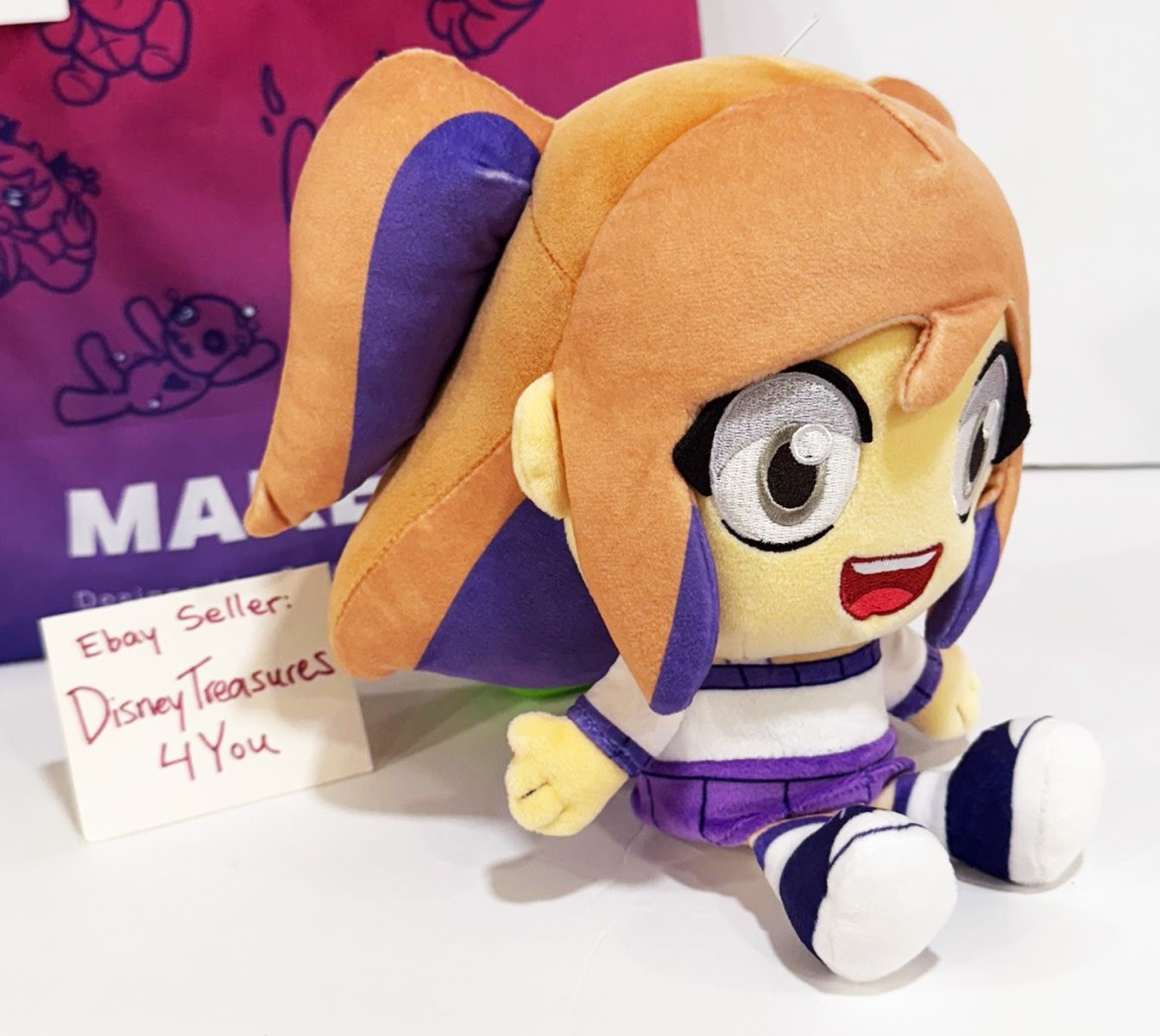 Makeship Plush LYNA PELUCHE YouTube Anime Cartoon Video Game Animator Rare NEW