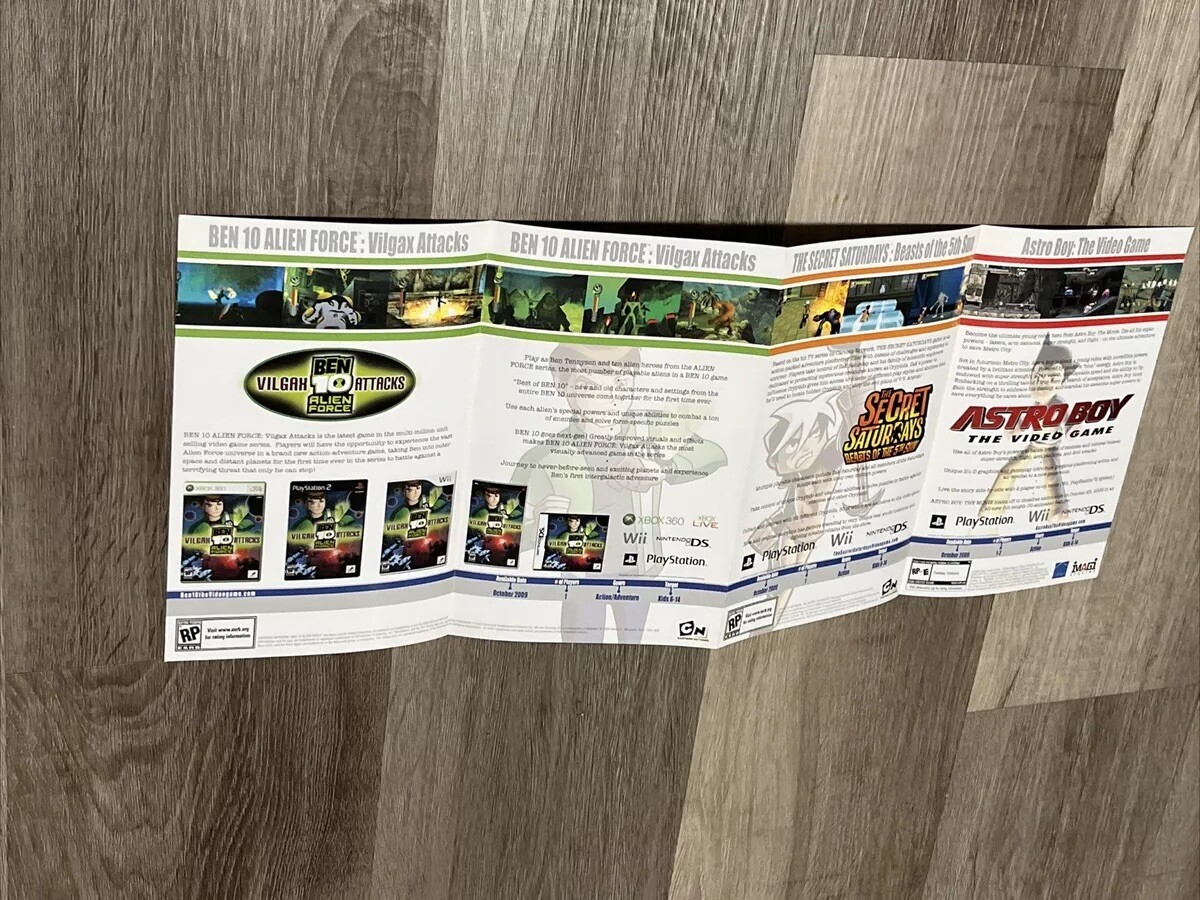 D3 Publisher 2009 Product Catalog Video Game Pamphlet Nintendo Wii PlayStation
