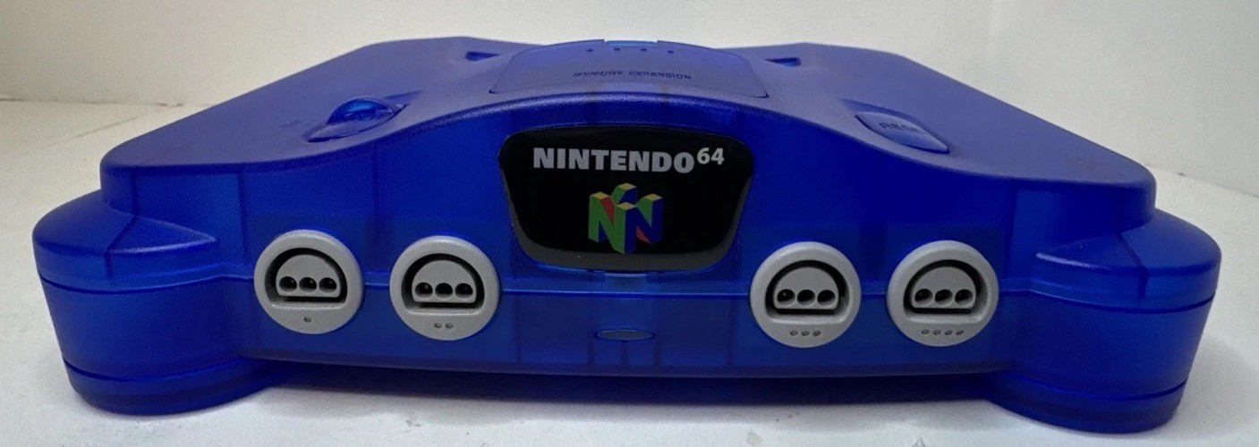 N64 Funtastic Translucent BLUE Nintendo-64 Gaming Console