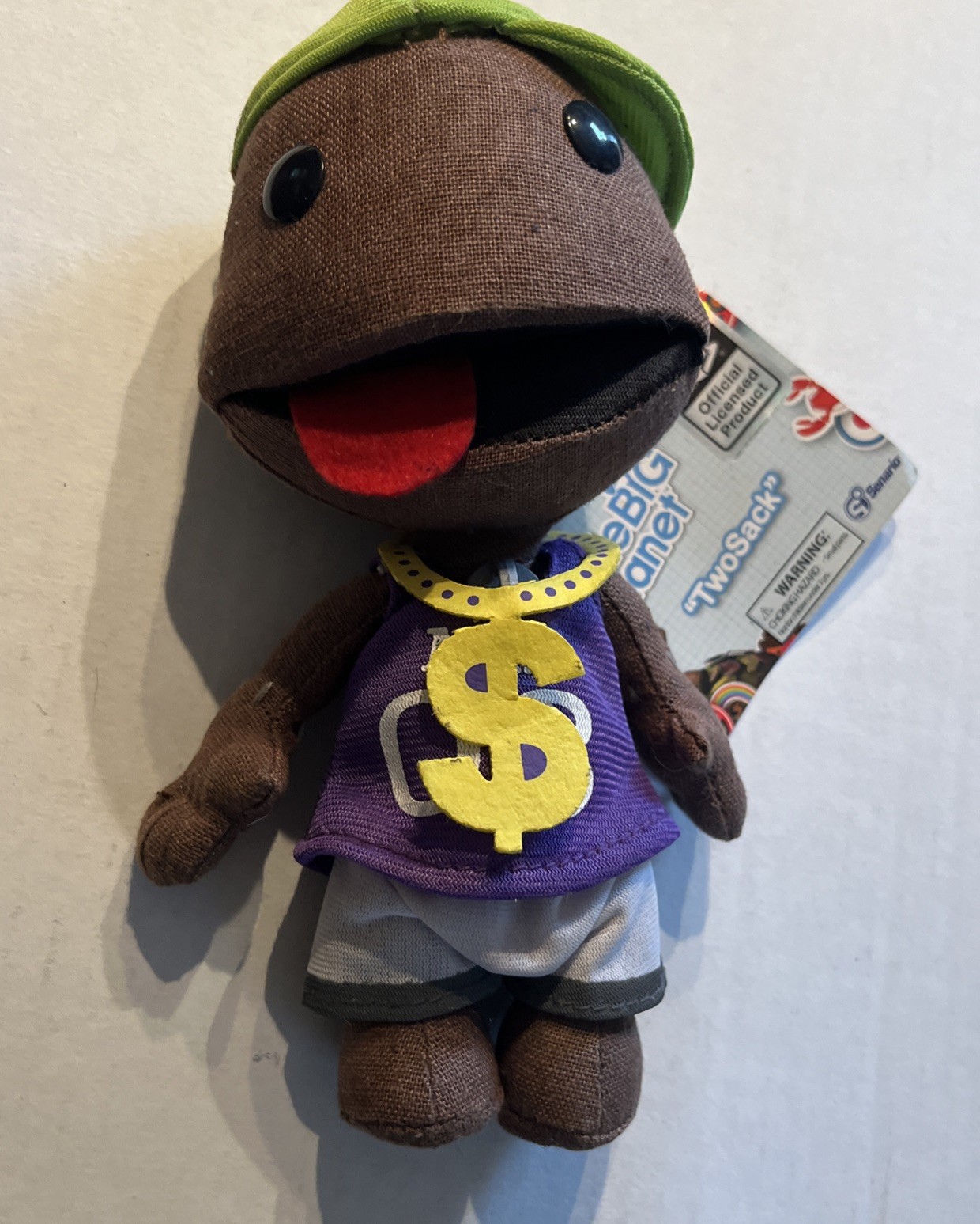 NWT 2010 Little Big Planet Sony PlayStation Twosack Sackboy Rapper Plush Doll