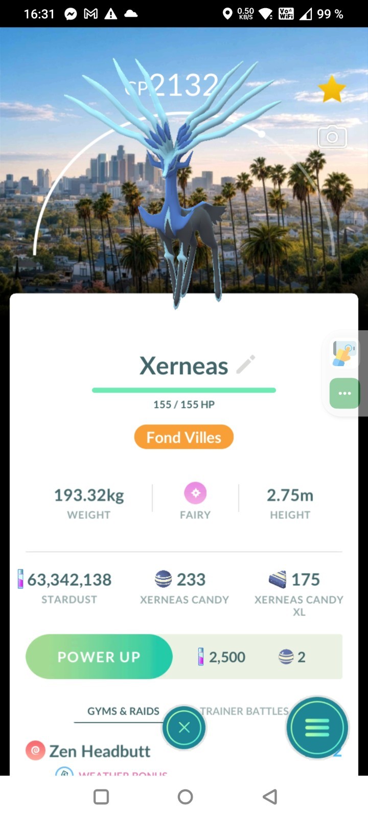 Non Shiny Xerneas Kalos Tour Los Angeles Background✨Pokemon Go✨