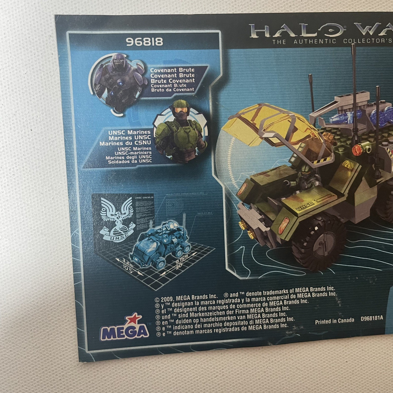Mega Bloks Halo Wars UNSC Gremlin 96818 Instruction Manual Book 2009