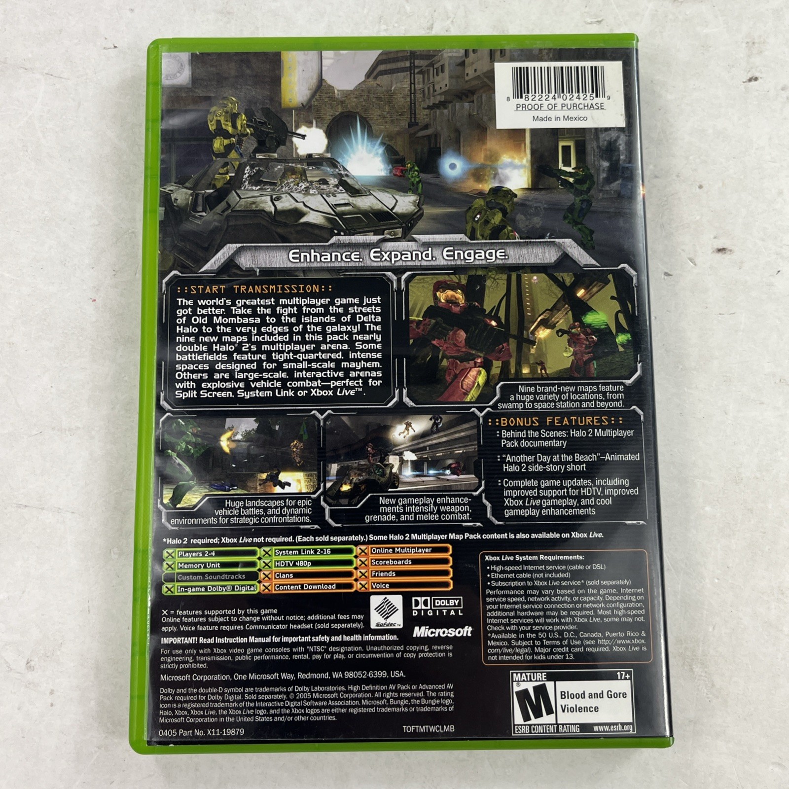 Halo 2 Multiplayer Map Pack (Original Xbox) CIB COMPLETE With Manual