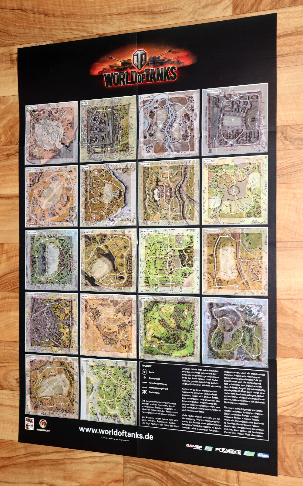 2011 World of Tanks Rare Poster 80x53cm