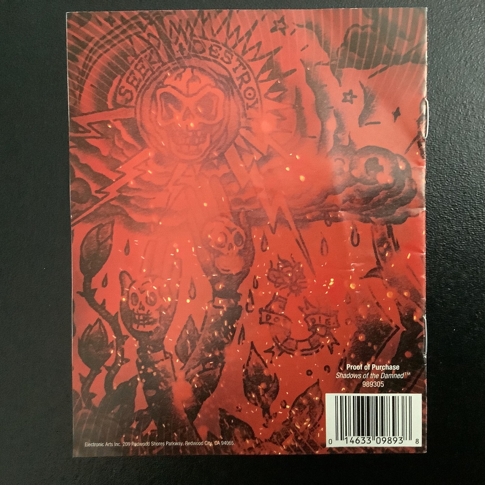 Shadows of the Damned PS3 PlayStation 3 Instruction Manual Only