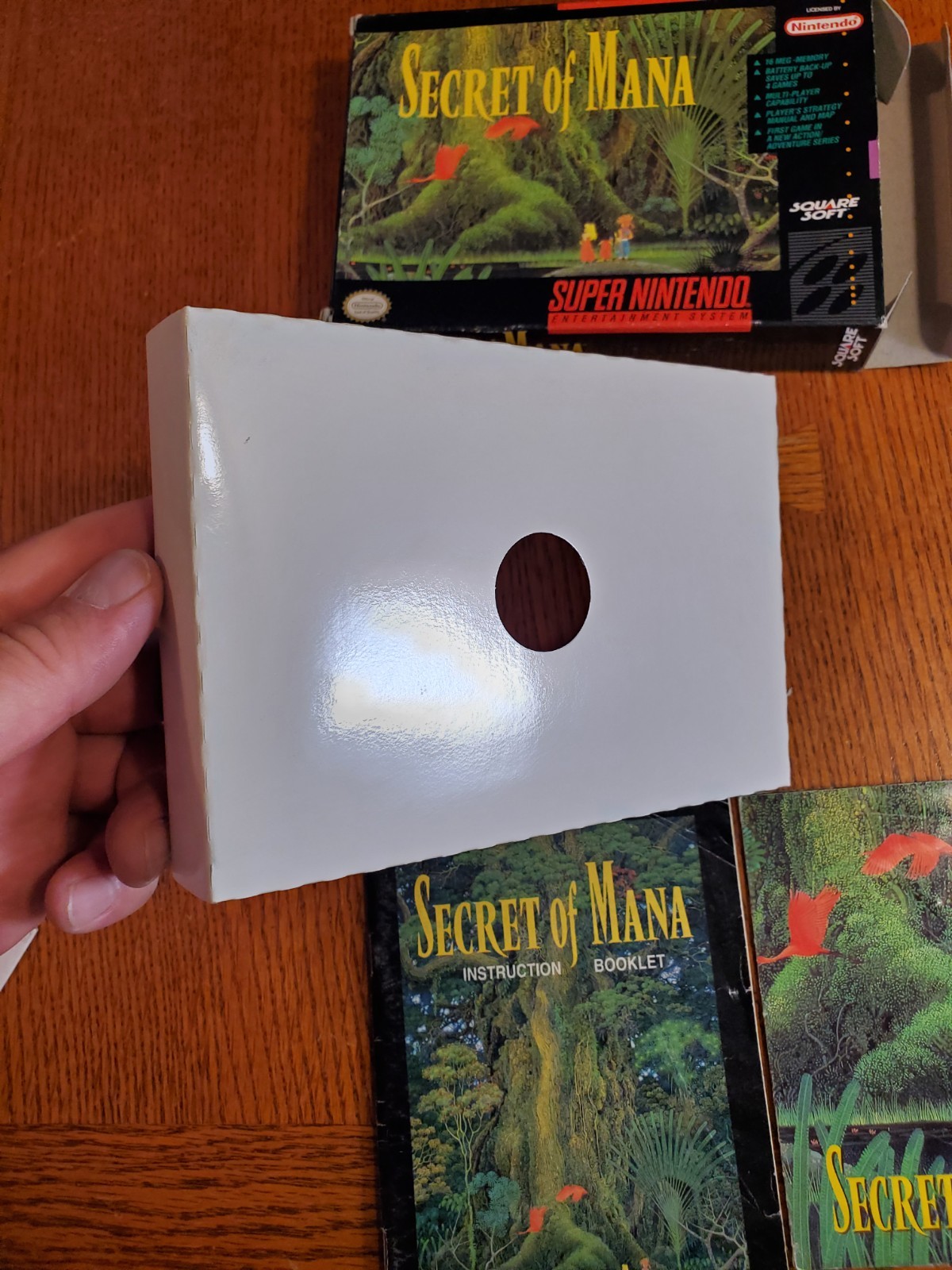 Secret Of Mana SNES Original Box Only Manual And Map