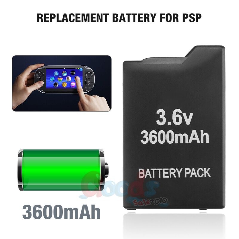 3600mAh 3.6V Battery replace For PSP 2000 3000 2001 Rechargeable / Wall Charger