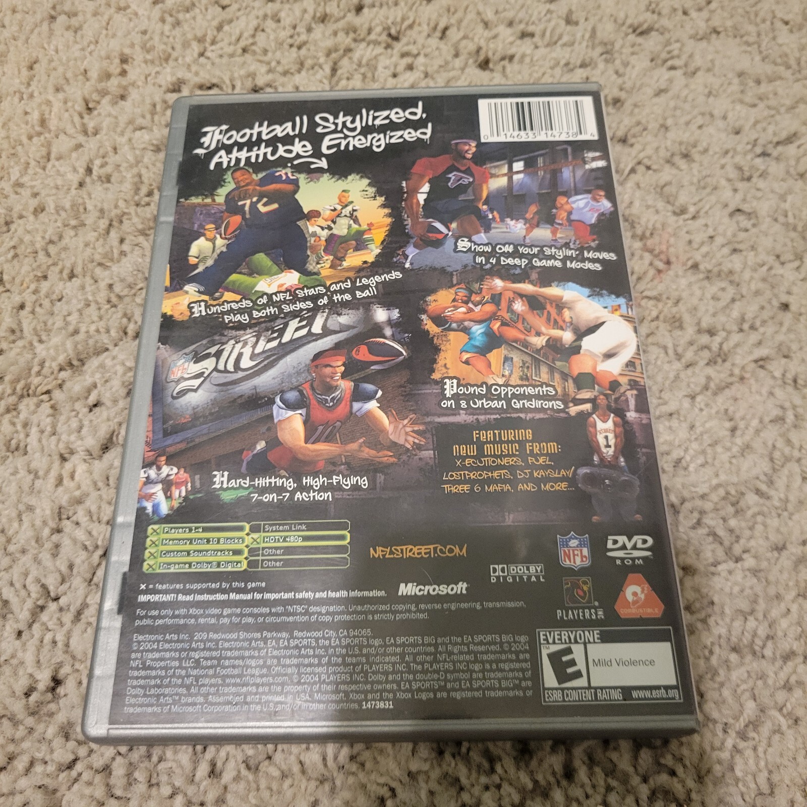 NFL Street Platinum Hits Xbox Complete CIB EA Sports BIG Football
