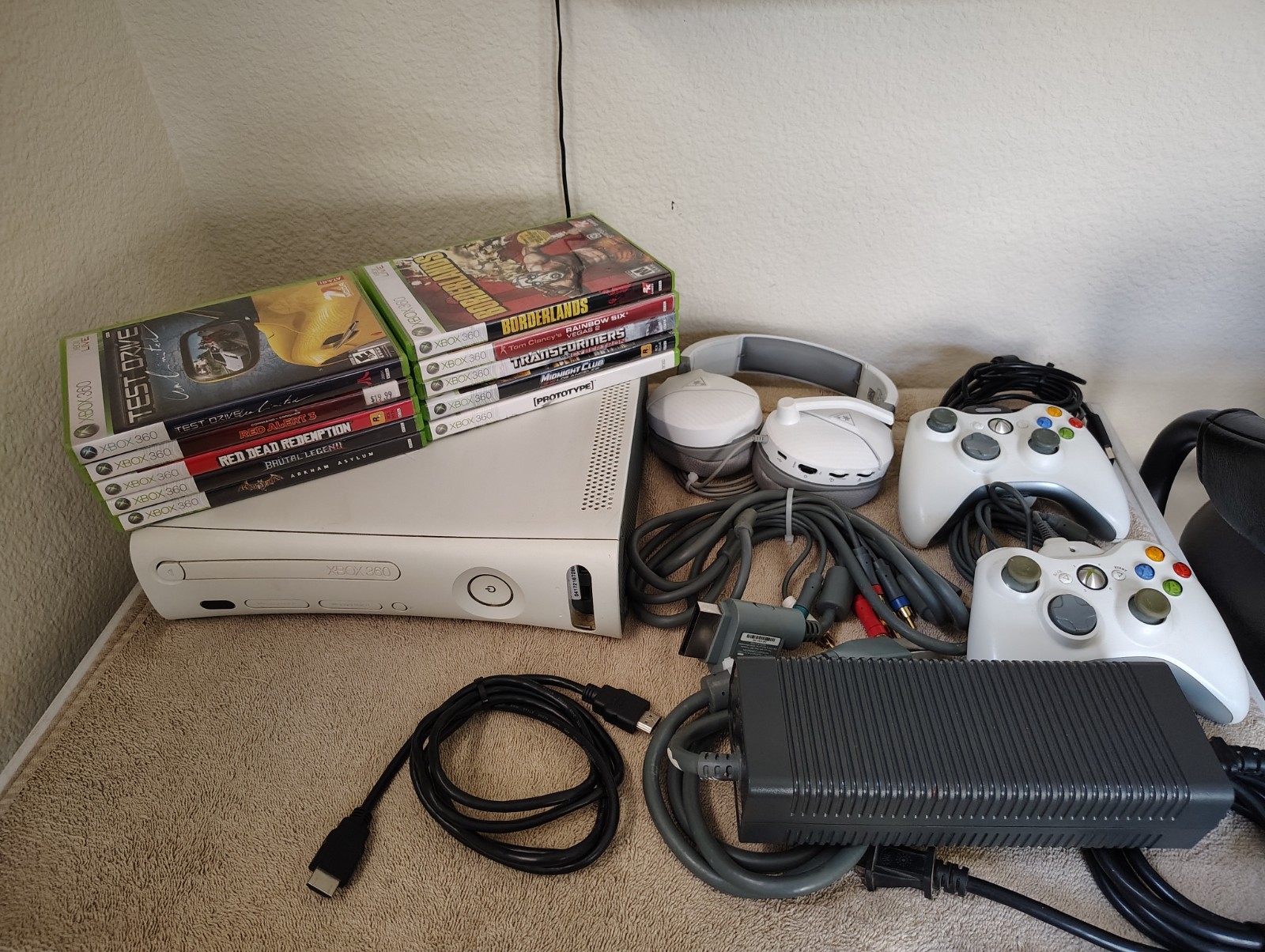microsoft xbox 360 60gb matte white video console