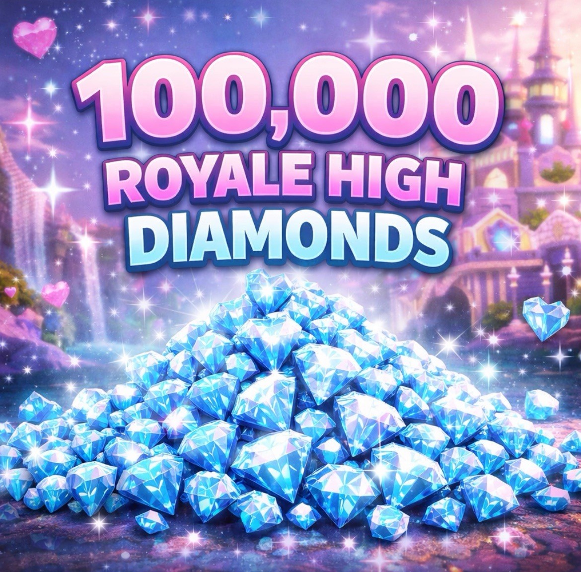 Royale High 100,000 Diamonds In-Game Currency for Roblox