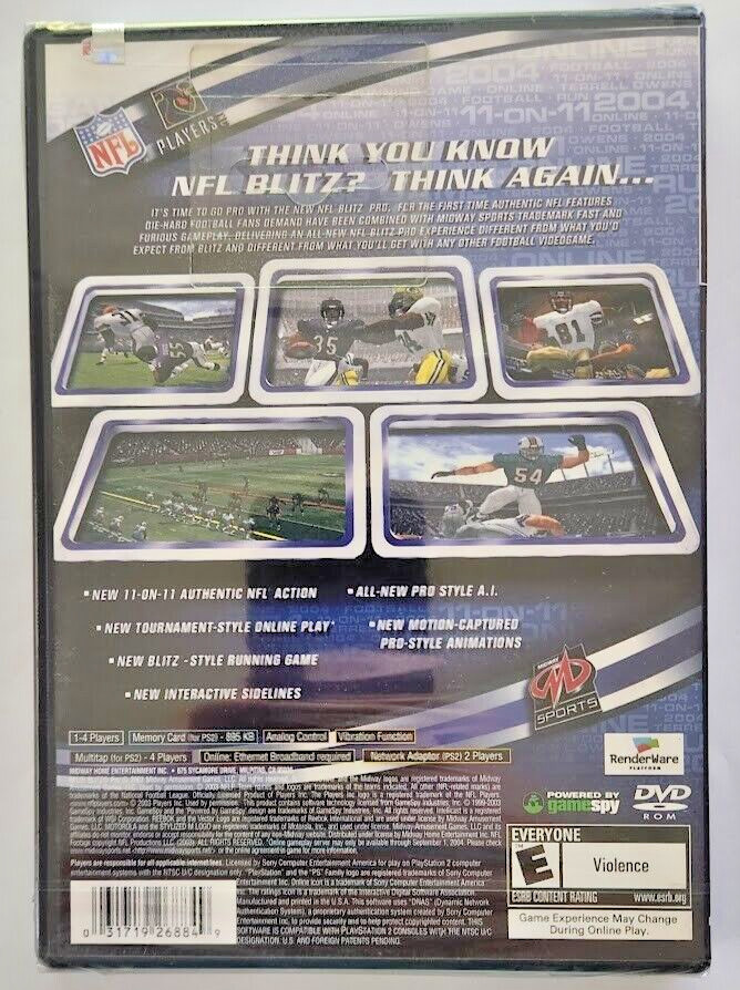 NFL Blitz Pro PS2 Brand New Game (2003 American Football Sports)