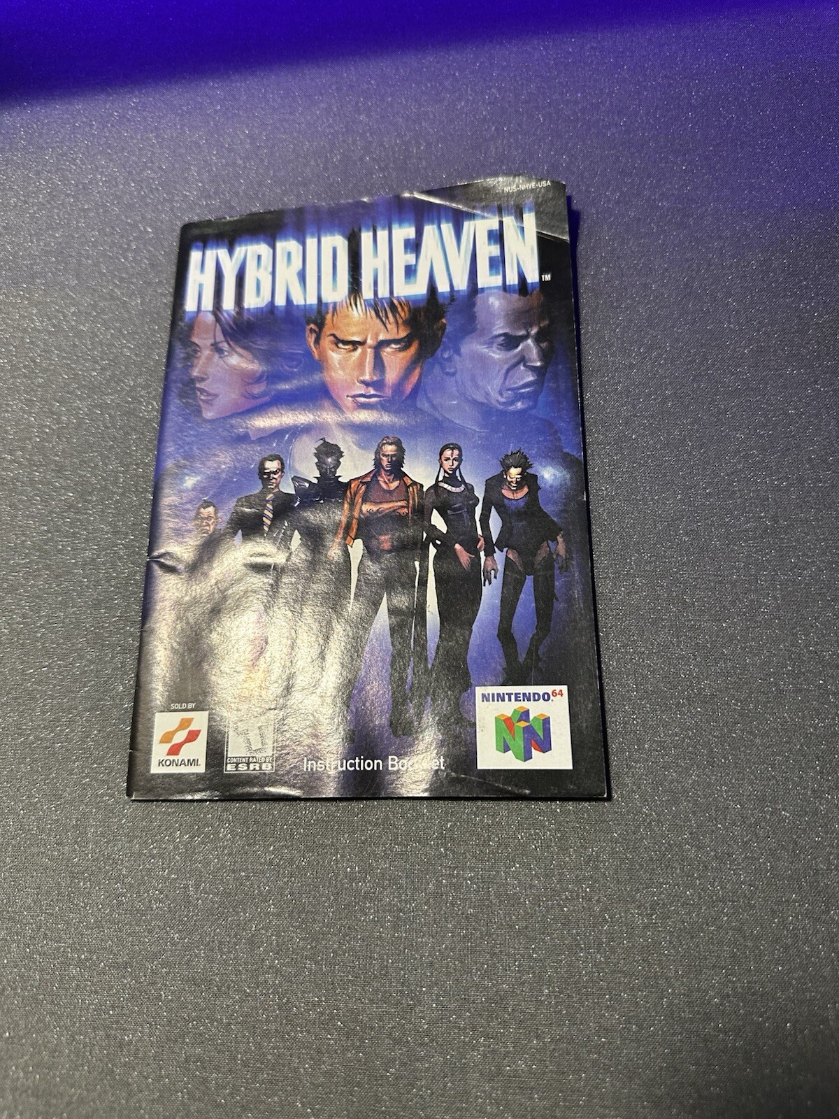 Hybrid Heaven Nintendo 64 N64 Instruction Manual Booklet ONLY