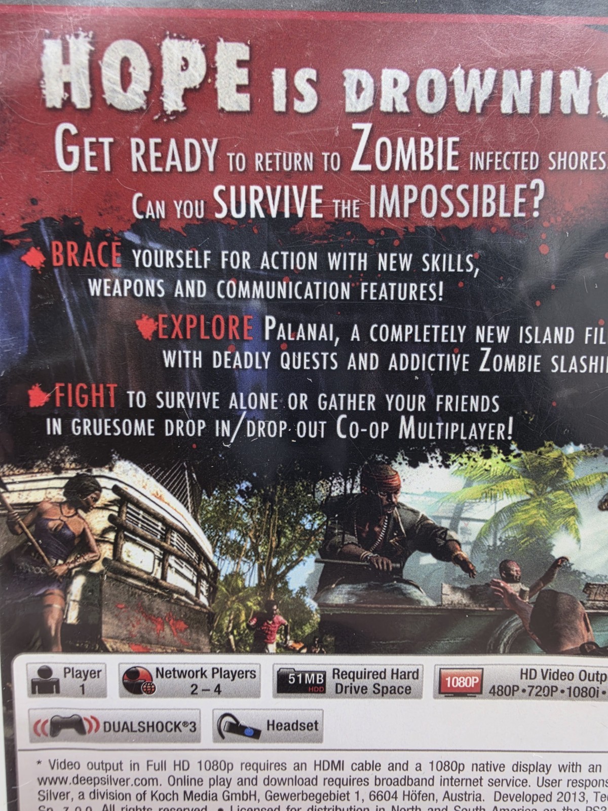 Dead Island: Riptide (Sony PlayStation 3, 2013) Ps3 Cib Complete Mint Tested
