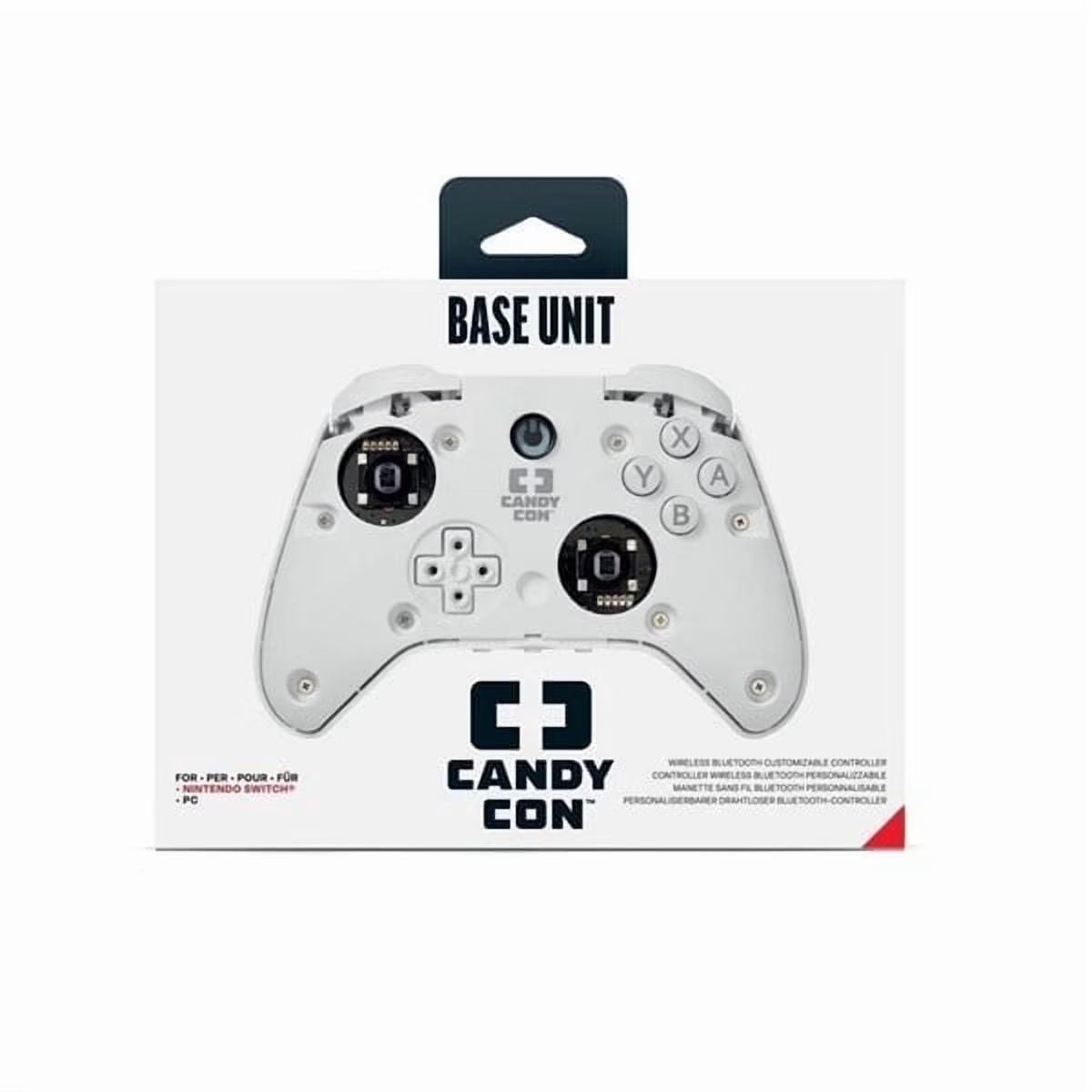 Candy Con Wireless Gaming Controller for Nintendo Switch and PC, White
