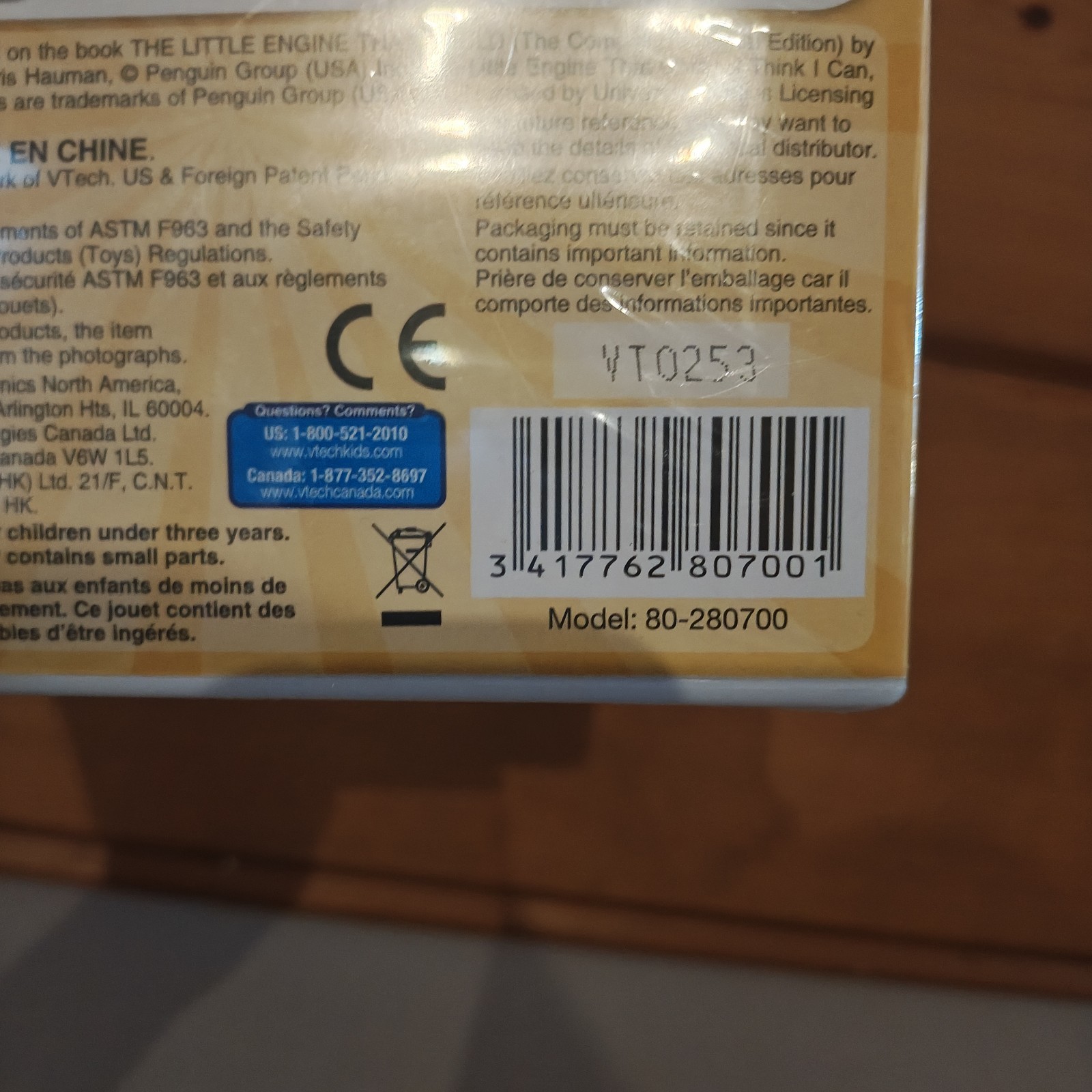 V.tech E-book System: Little Engine That Could 3-5 years New Sealed