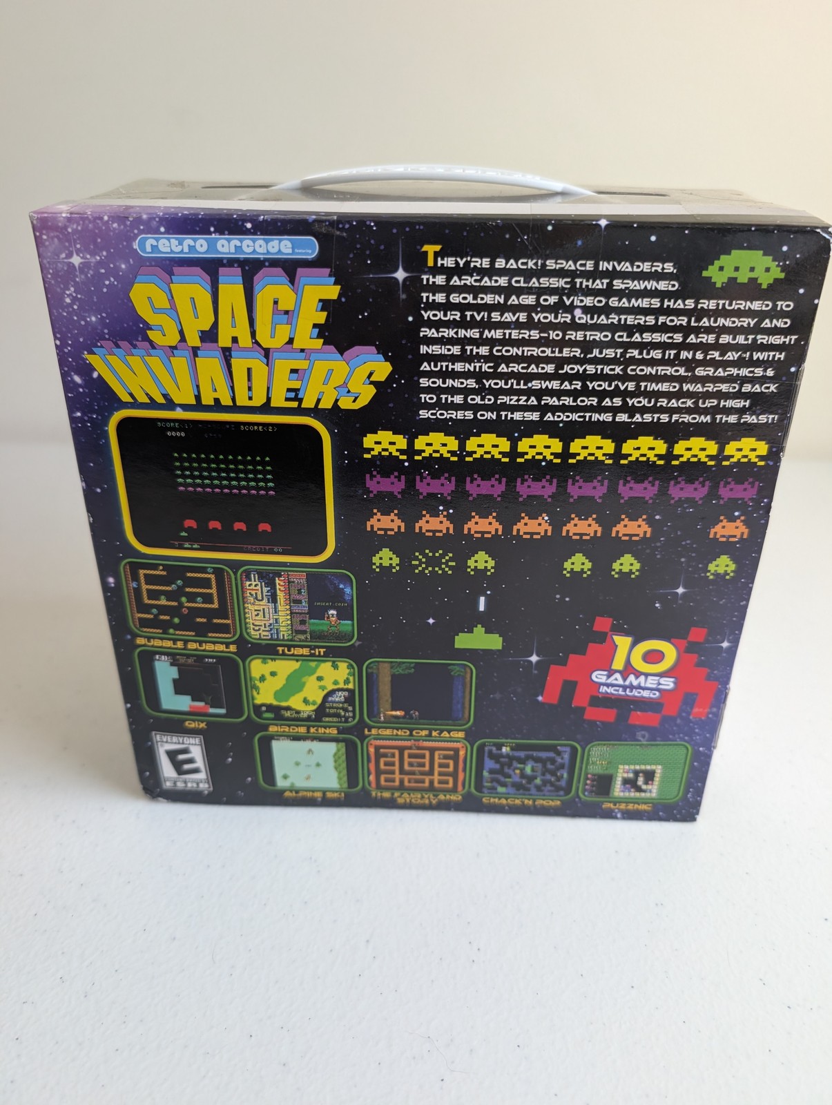 JAKKS Pacific Retro Arcade Space Invaders Plug N Play Console 10 Games NIB