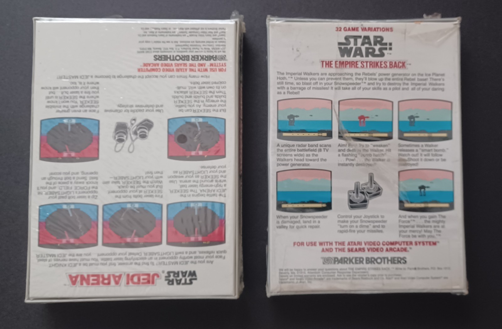 Star Wars Jedi Arena & Empire Strikes Back Parker Bros Atari Games New & Sealed