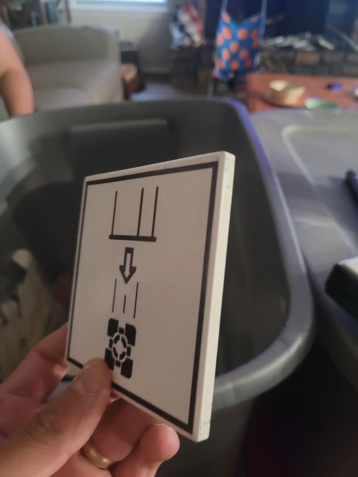 Portal Coasters from Xbox Game (White and Black)