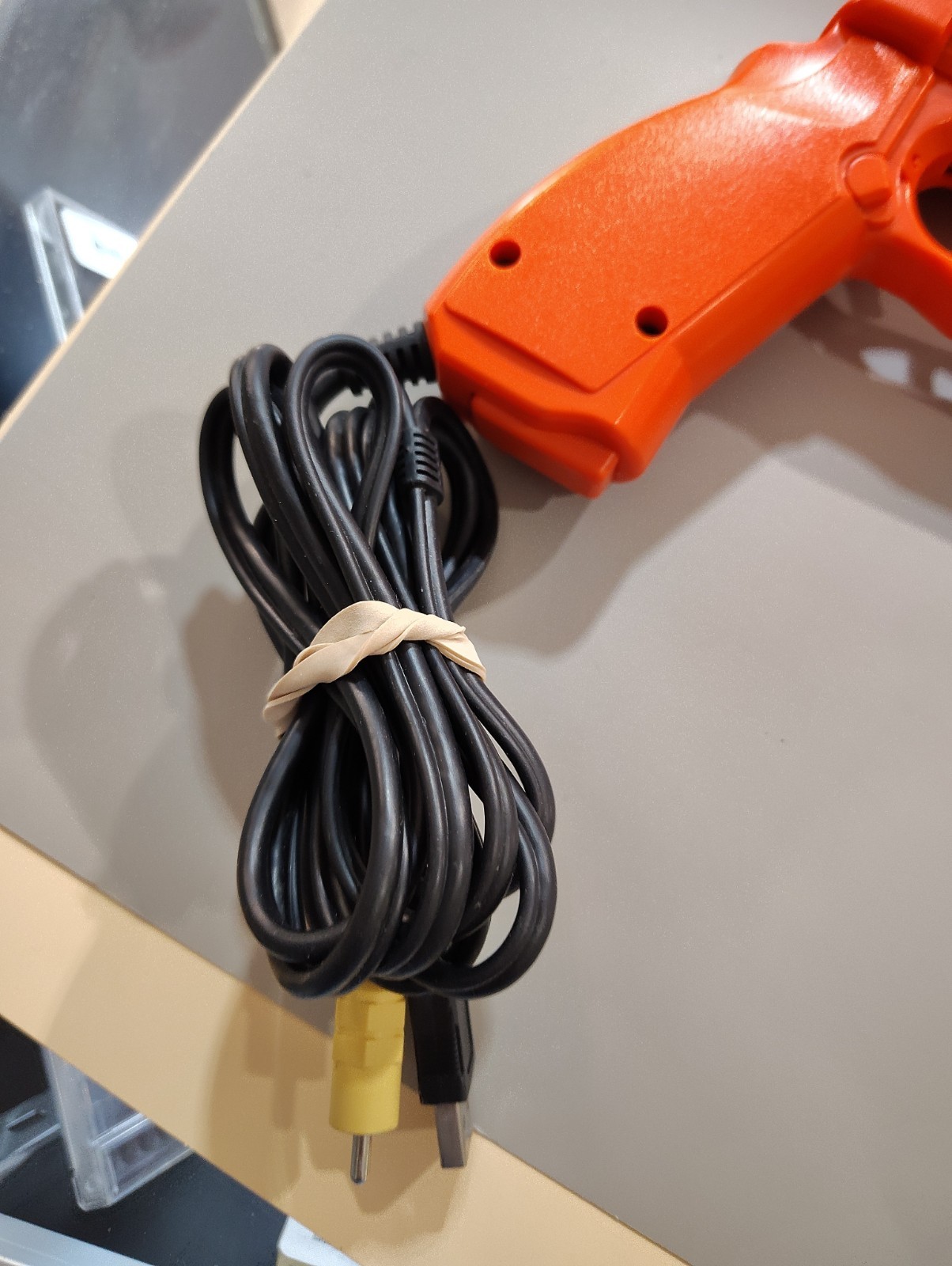 Namco GunCon Light Gun Playstation 2 (PS2) , 2nd Gun A/V adapter cable Untested