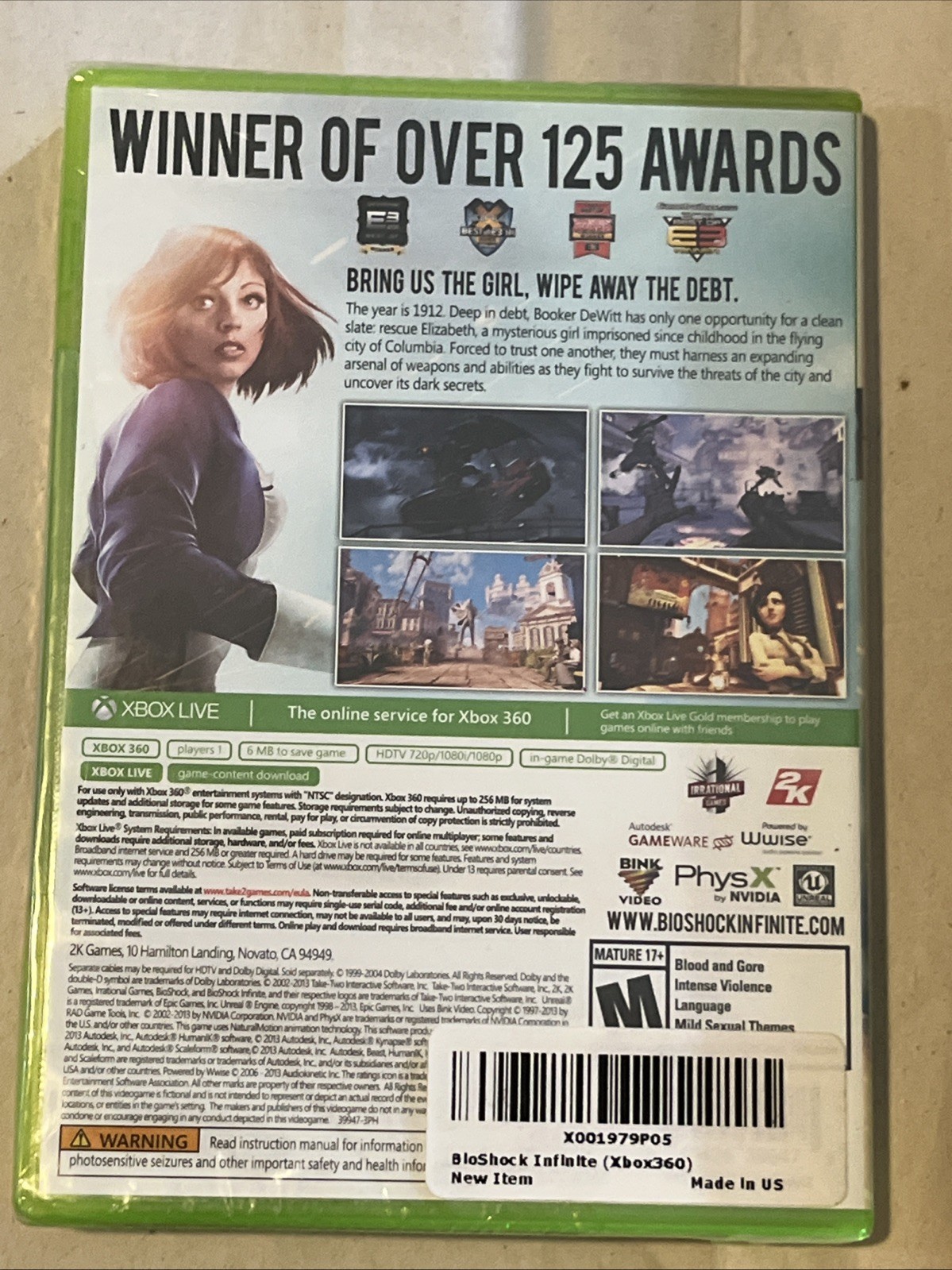 Bioshock 2 360 Game, Guide, and Factory Sealed Bioshock Infinite 360 Game-CIB