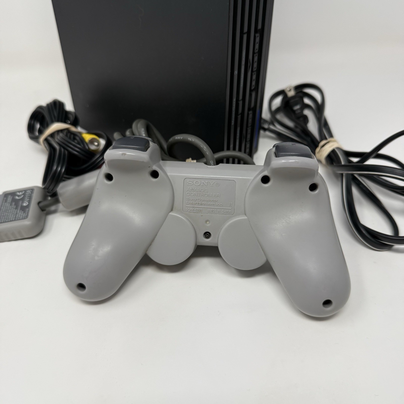 Sony Playstation 2 PS2 Fat Console W/ Cables And Controller Tested And Working