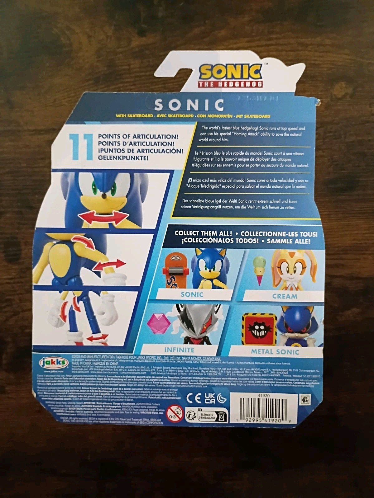 6-PK SONIC the HEDGEHOG 4″ Lot Tails Classic Modern Metal 35th Jakks SEGA
