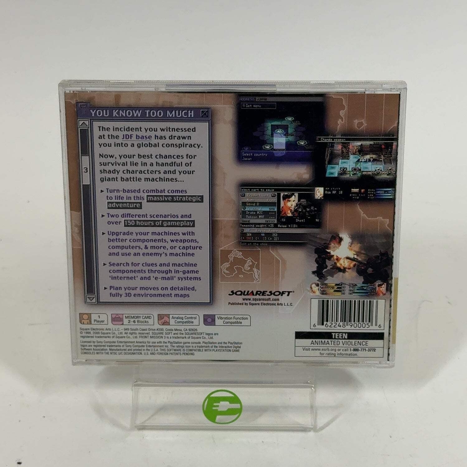 Front Mission 3 (Sony PlayStation 1 PS1, 2000)