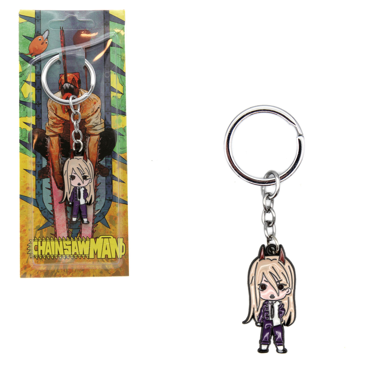 Chainsaw Man 1″ KeyChain – POWER New (Anime Key Chain Charm Pendant)