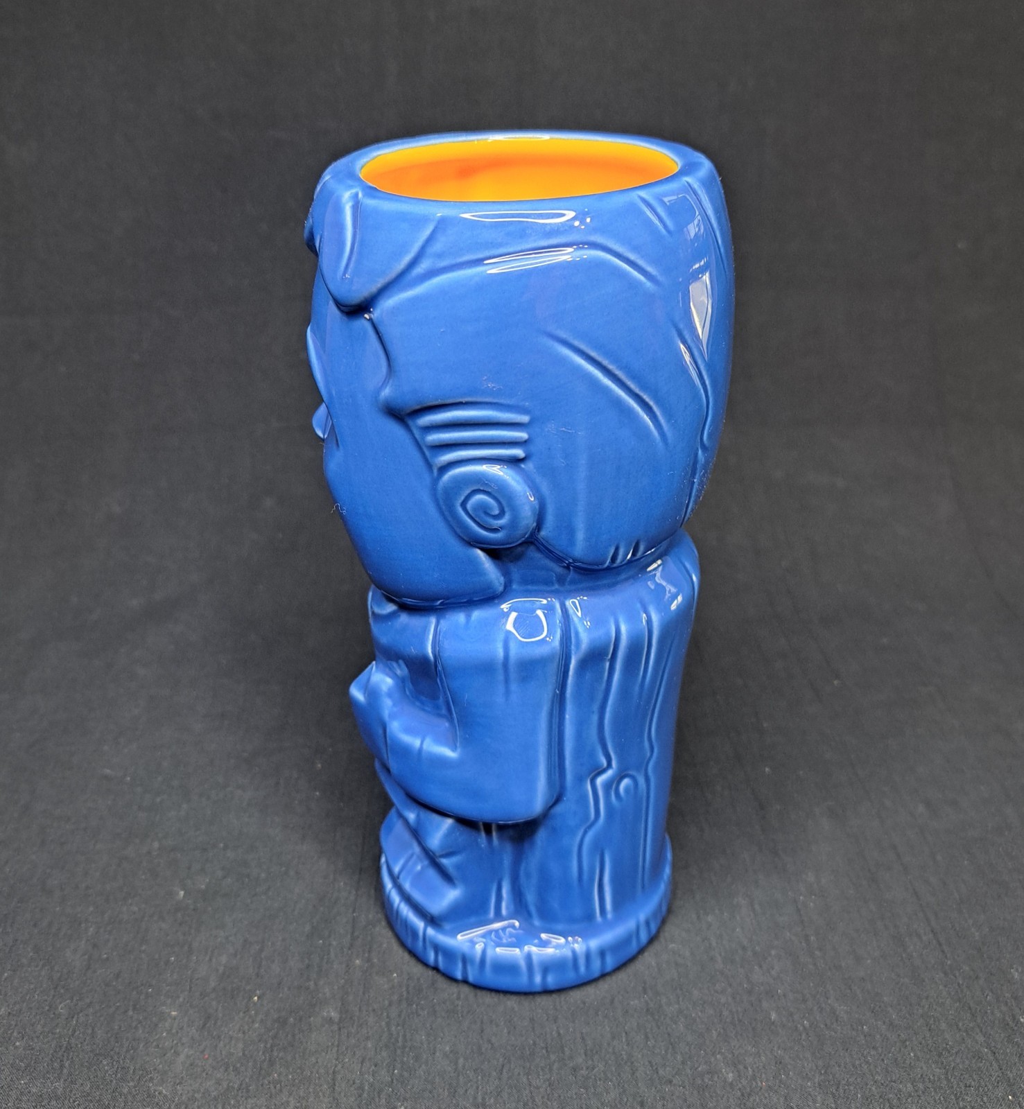 Geeki Tikis Fallout Vault Boy Tiki Mug Blue Ceramic Bethesda 14 Oz