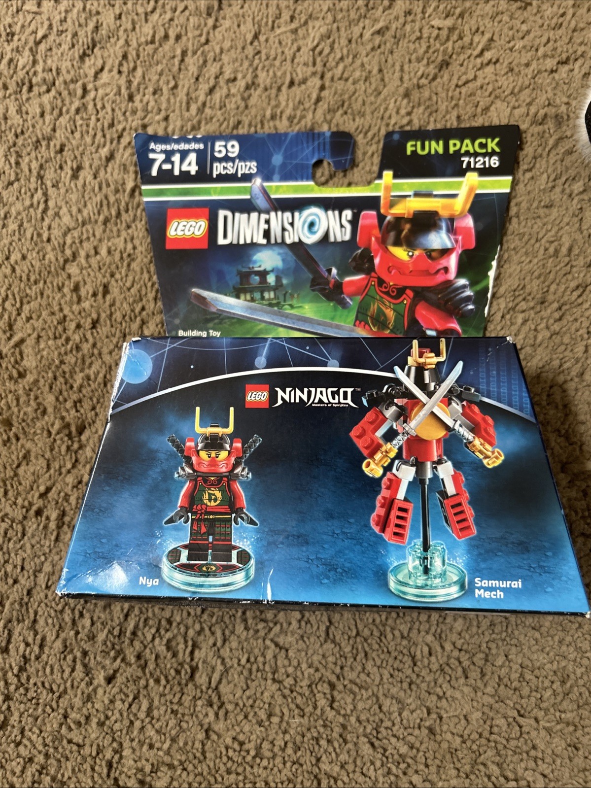 LEGO Dimensions Fun Pack – NINJAGO NYA & SAMURAI MECH 71216 -NEW-