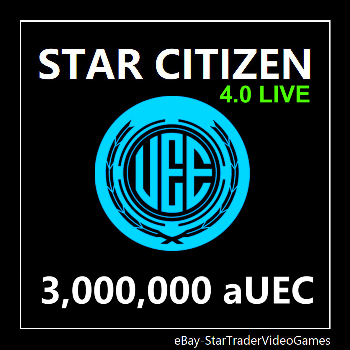 STAR CITIZEN – 3,000,000 aUEC (Alpha UEC) for 4.0 LIVE