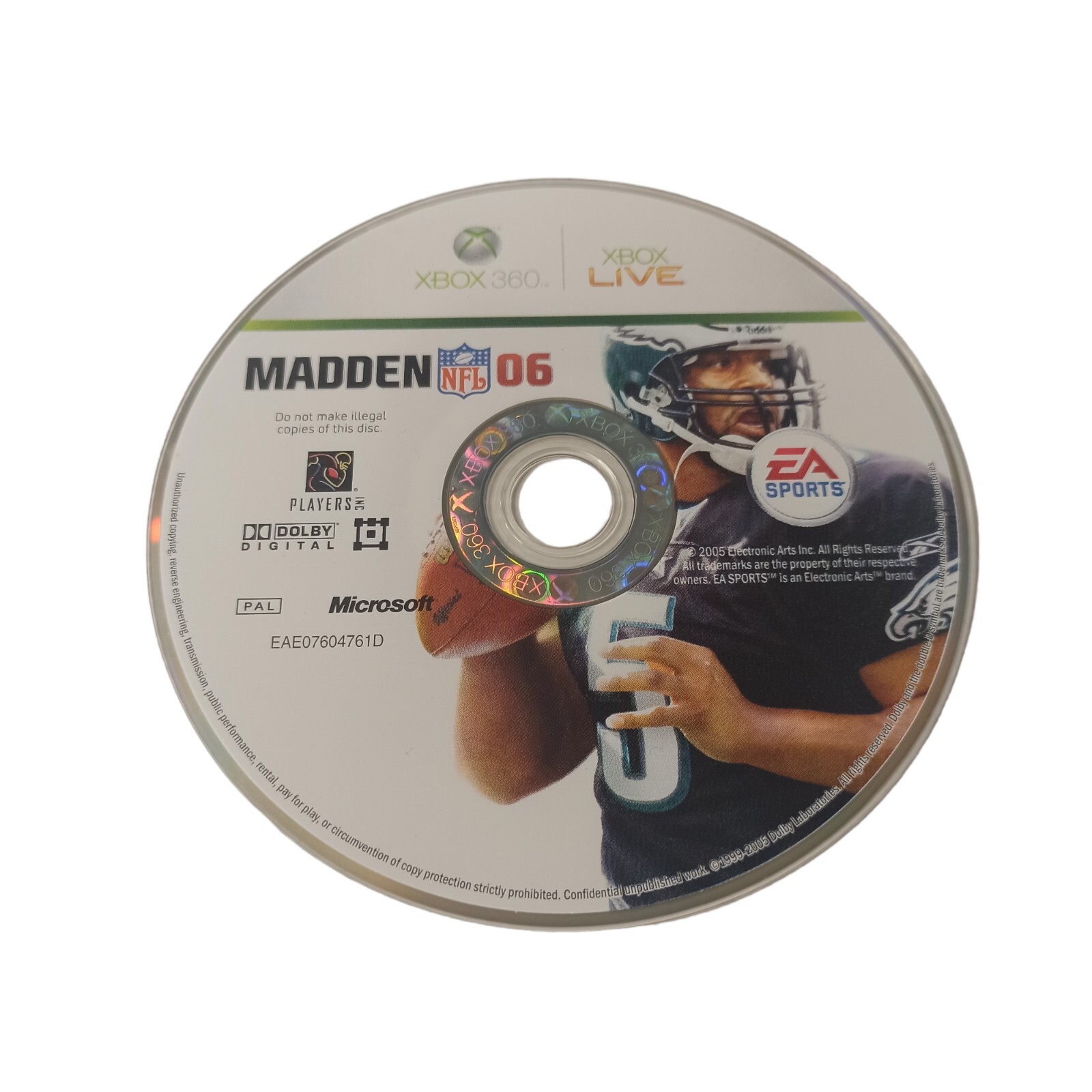 Xbox 360 Microsoft Madden NFL 06 Video Game American Football Sports Gridiron