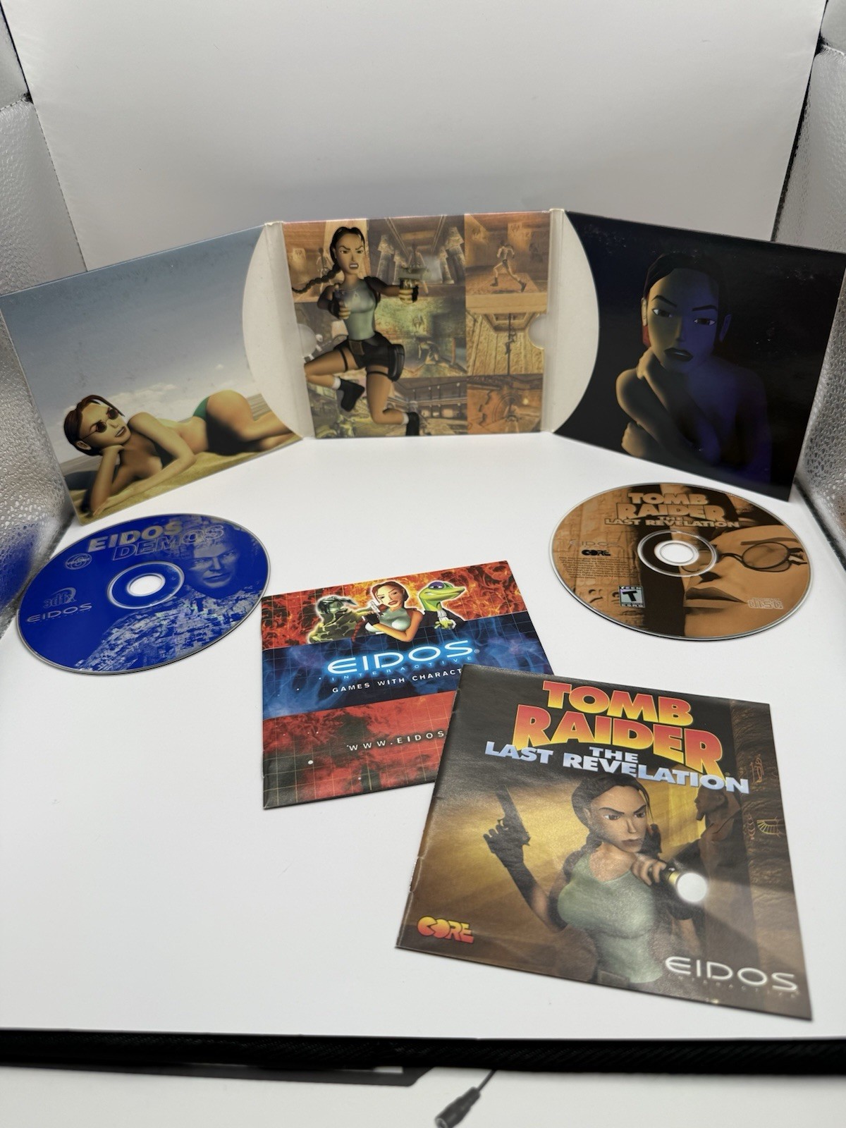 Tomb Raider Eidos Interactive Complete Collection PC Games W/ Manual Demo Tested