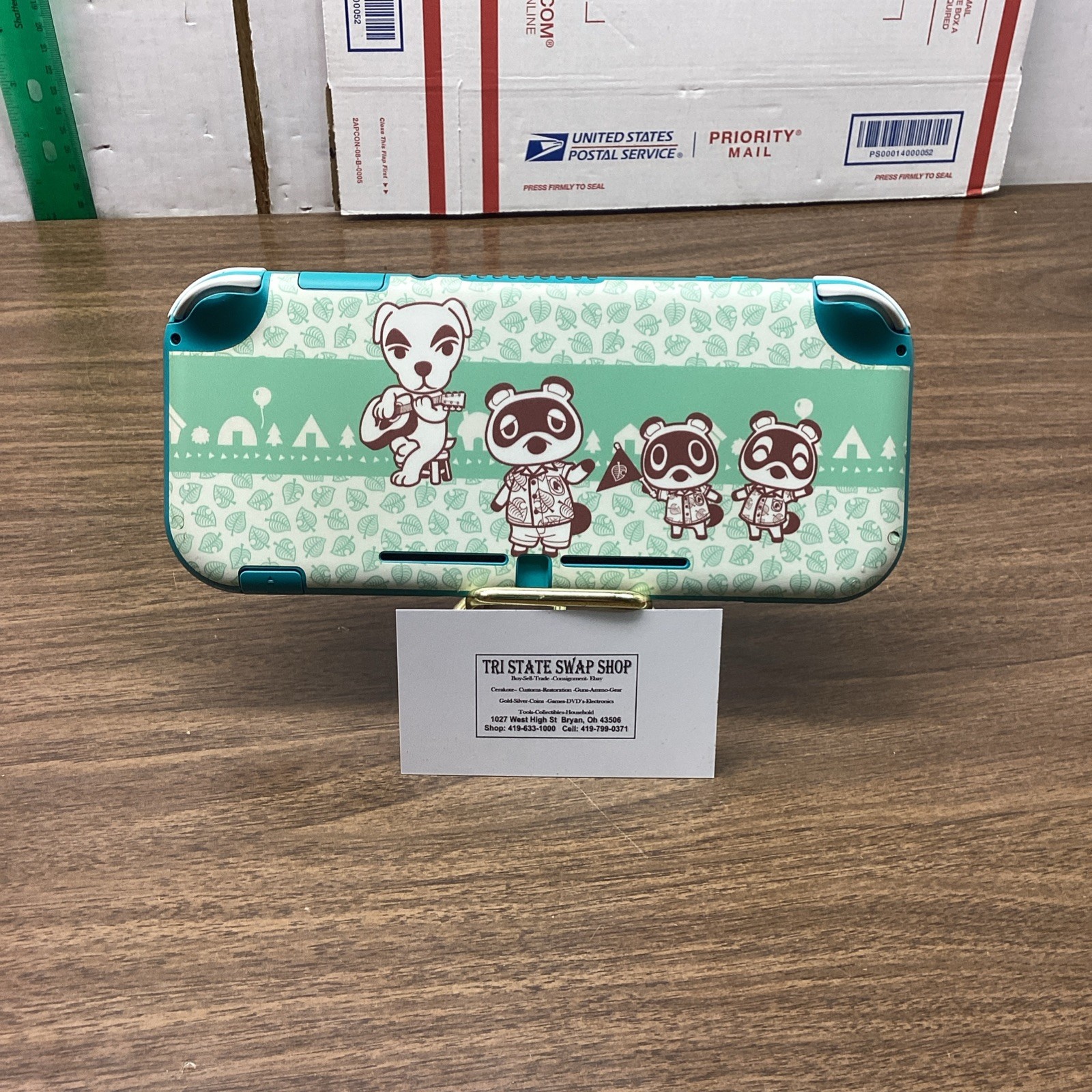 Nintendo Switch Lite Animal Crossing Edition Teal/White Handheld 32GB No Charger