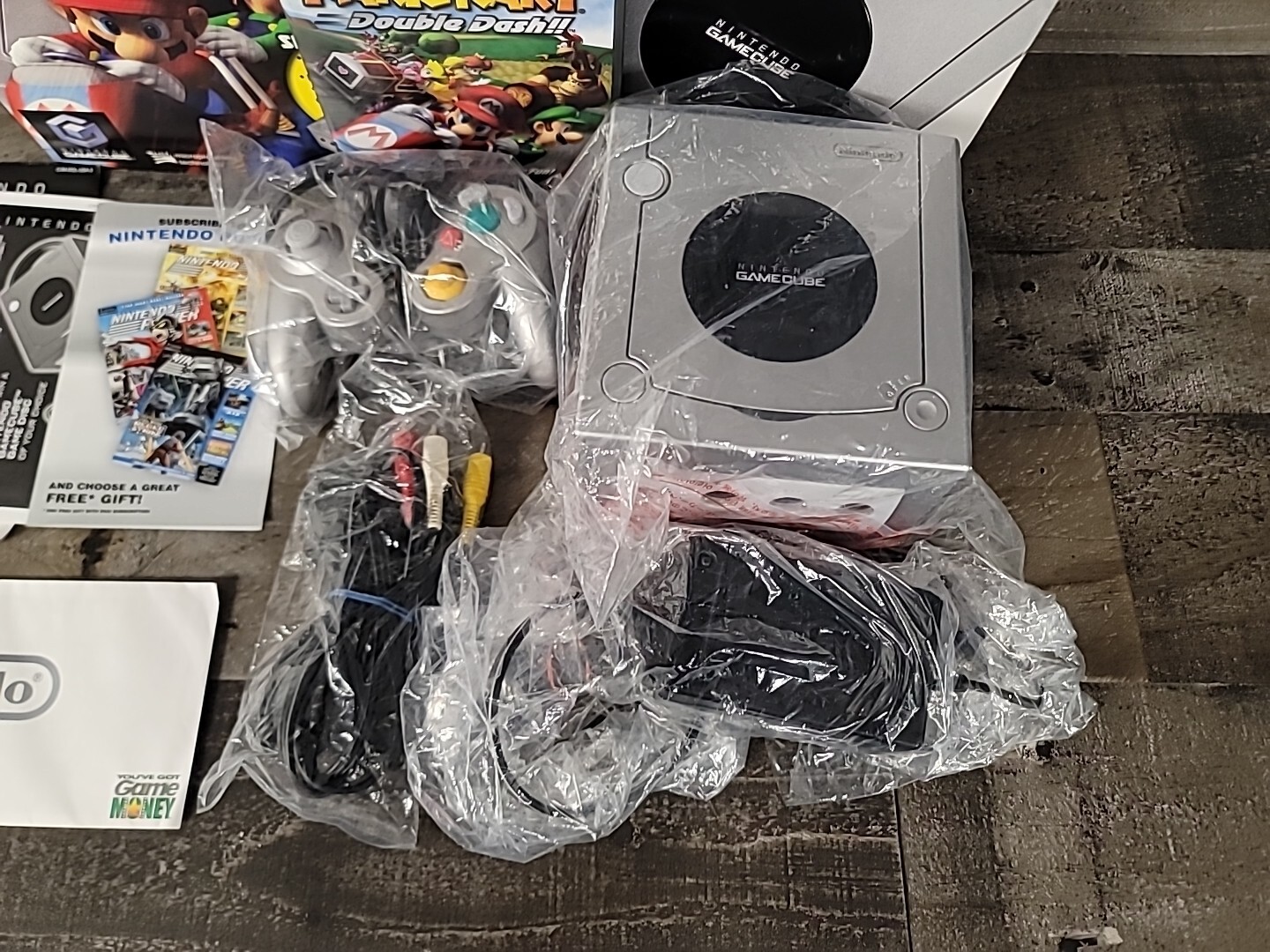 RARE You Got Money Variant – Nintendo GameCube Platinum Silver Console CIB