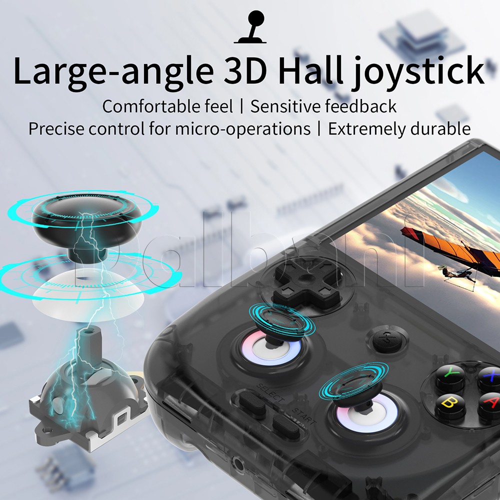 RG406V Anbernic Black Retro Handheld Game Console Android 13 4-inch 4K Games