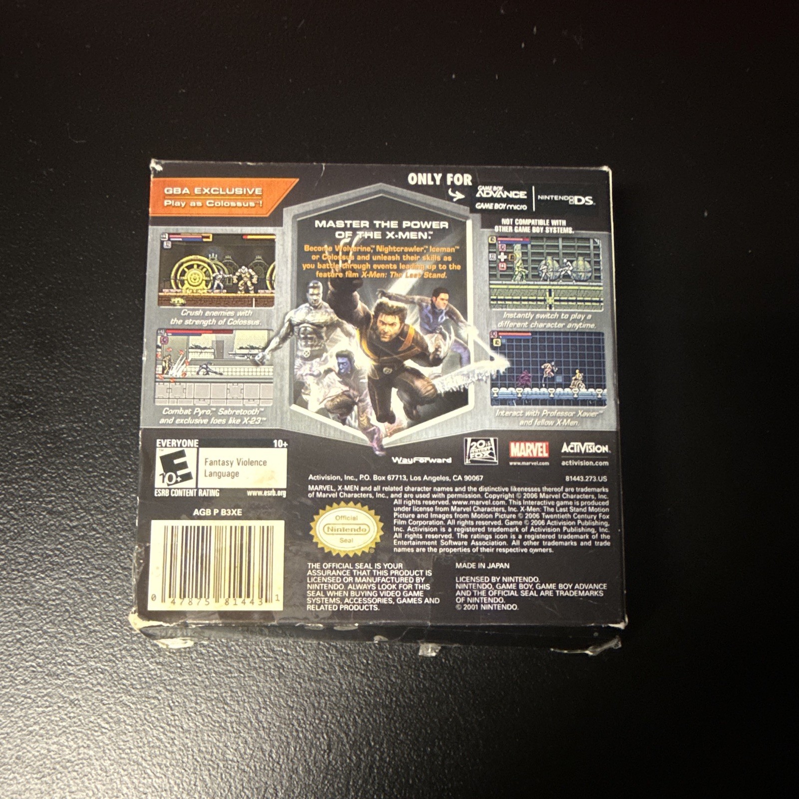 Activision X-Men: The Official Game Nintendo GBA 2006 NTSC-U/C (Manual Included)